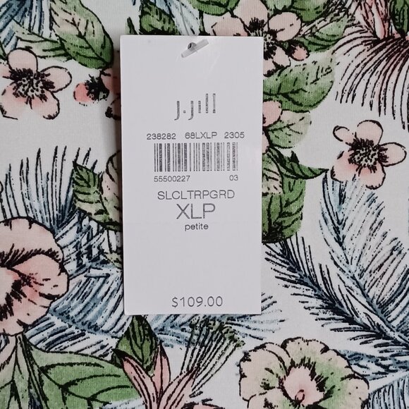 J.Jill Maxi Dress Women's XLarge Petite Floral Wearever Sleeveless Classic Long - Picture 8 of 9